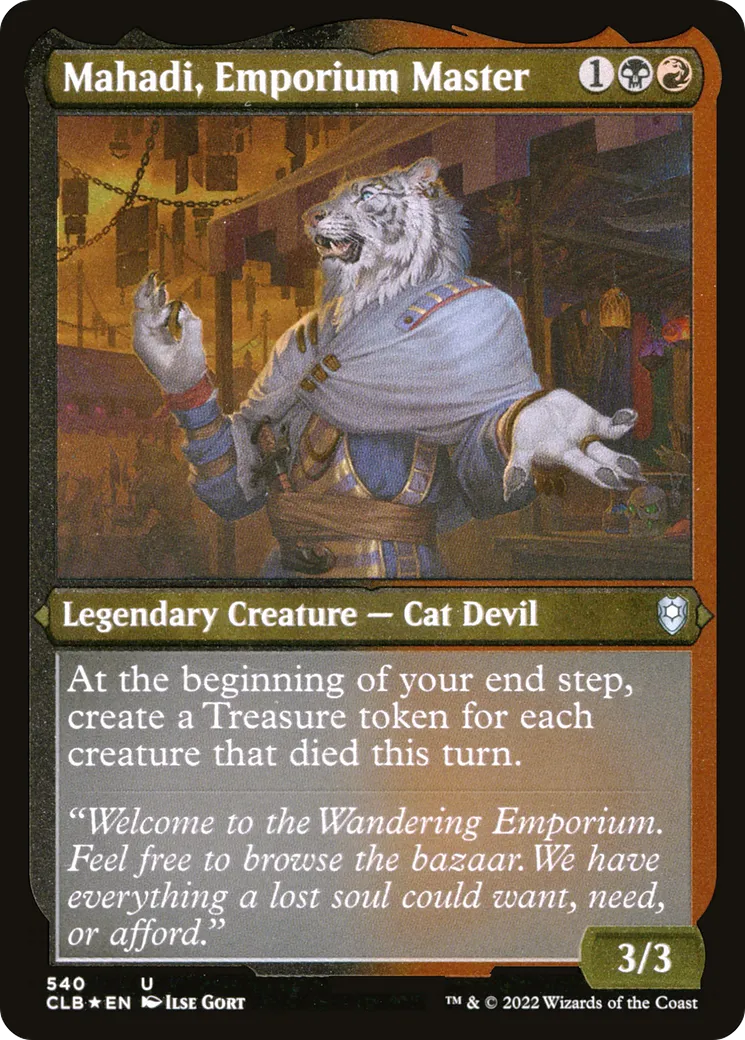 Mahadi, Emporium Master — Commander Legends: Battle for Baldur's Gate — Magic: The Gathering