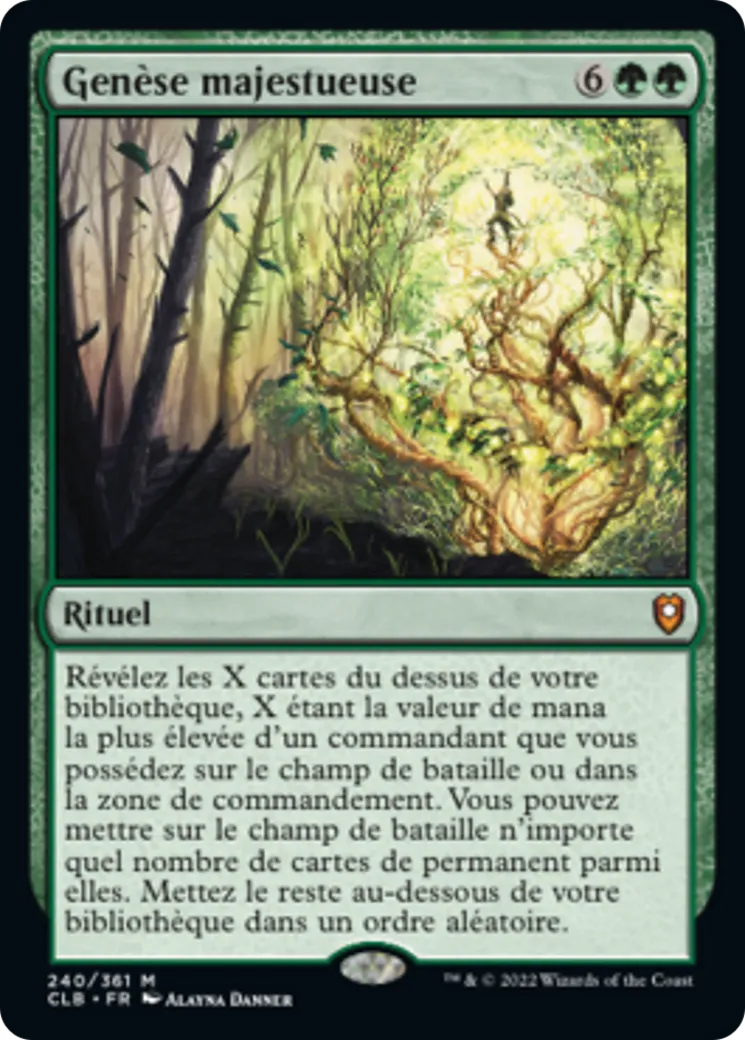 Genèse majestueuse — Commander Legends: Battle for Baldur's Gate — Magic: The Gathering