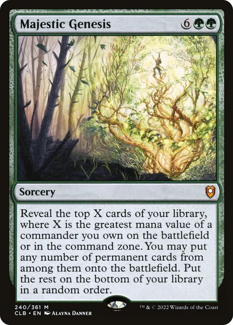 Genèse majestueuse — Commander Legends: Battle for Baldur's Gate — Magic: The Gathering