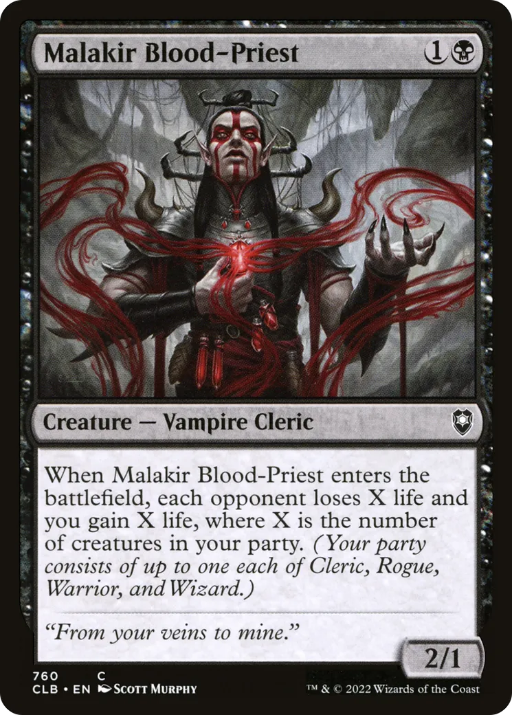 Malakir Blood-Priest from Commander Legends: Battle for Baldur's Gate - Magic: The Gathering