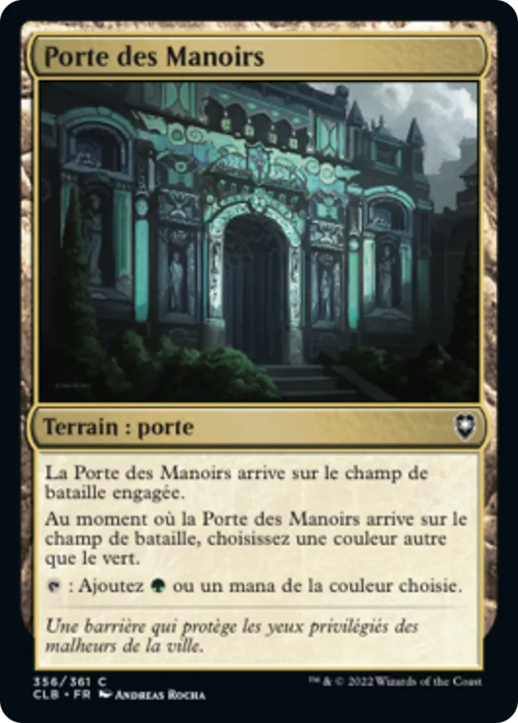 Porte des Manoirs — Commander Legends: Battle for Baldur's Gate — Magic: The Gathering