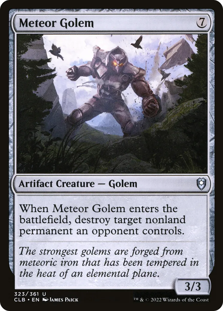 Meteor Golem — Commander Legends: Battle for Baldur's Gate — Magic: The Gathering