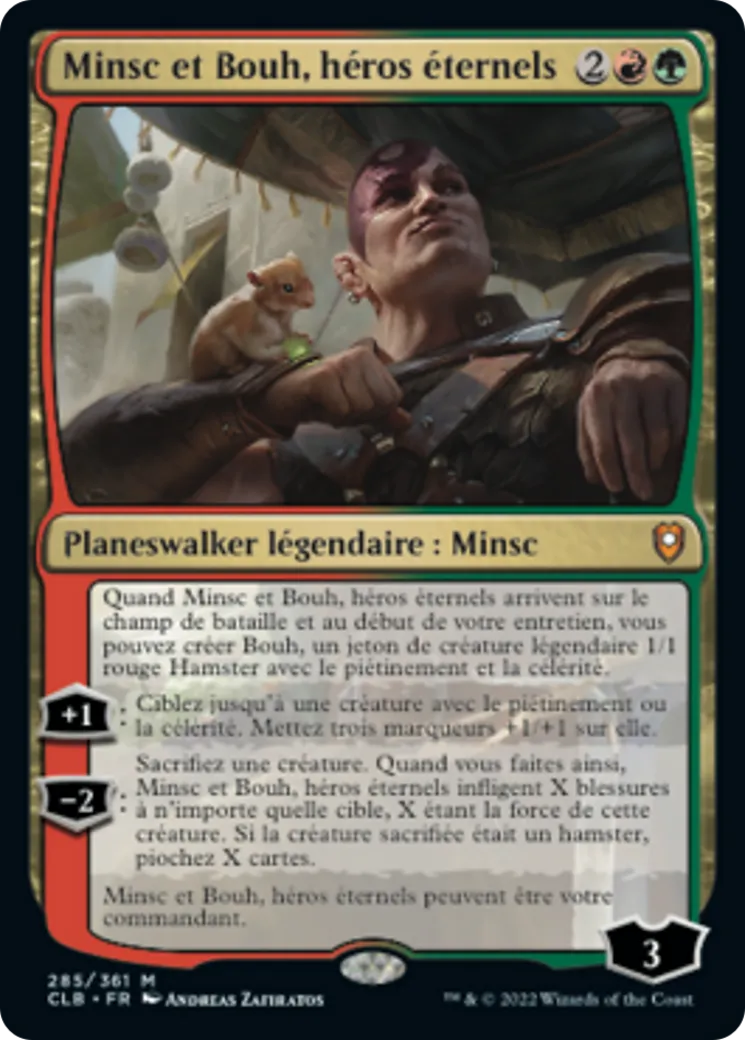 Minsc et Bouh, héros éternels — Commander Legends: Battle for Baldur's Gate — Magic: The Gathering