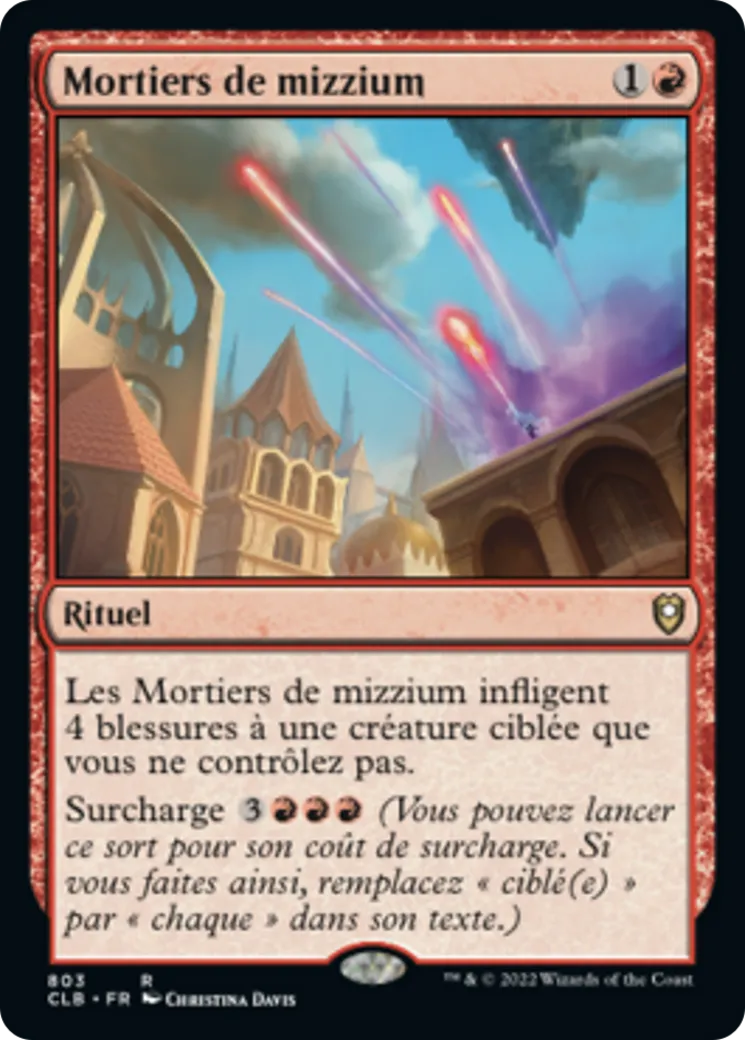 Mortiers de mizzium — Commander Legends: Battle for Baldur's Gate — Magic: The Gathering