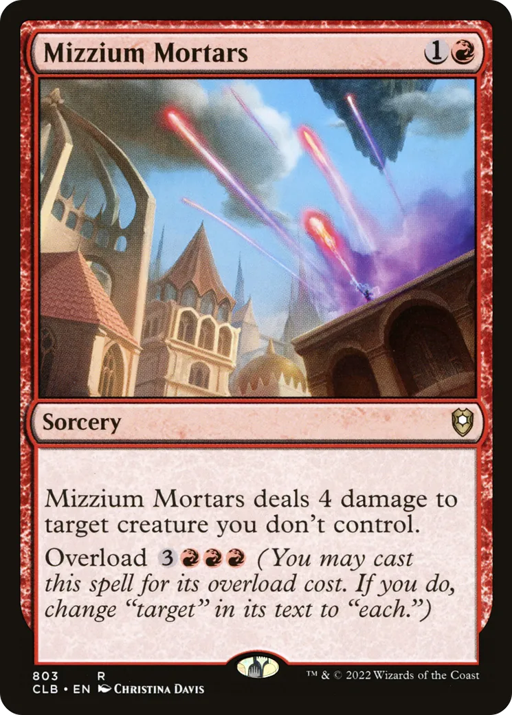 Mizzium Mortars — Commander Legends: Battle for Baldur's Gate — Magic: The Gathering