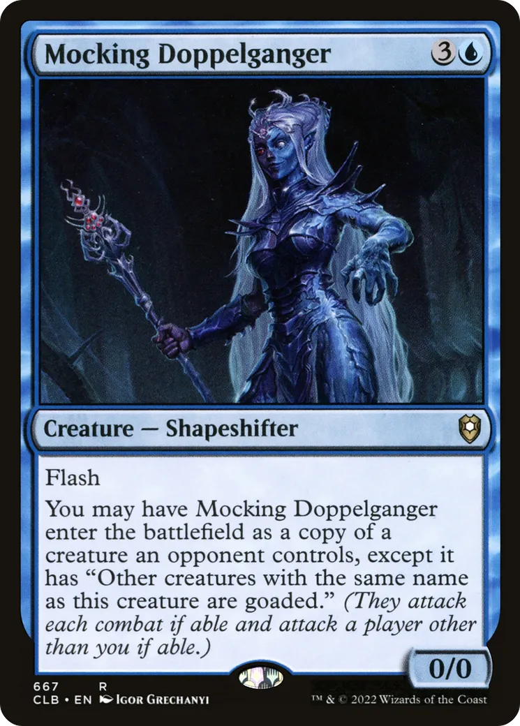 Mocking Doppelganger — Commander Legends: Battle for Baldur's Gate — Magic: The Gathering