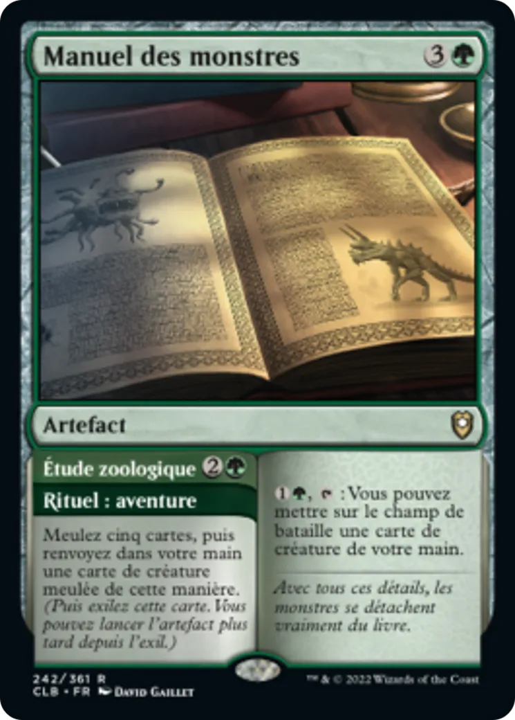 Manuel des monstres // Étude zoologique from Commander Legends: Battle for Baldur's Gate - Magic: The Gathering
