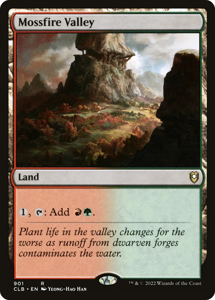 Mossfire Valley from Commander Legends: Battle for Baldur's Gate - Magic: The Gathering