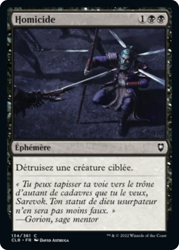 Homicide — Commander Legends: Battle for Baldur's Gate — Magic: The Gathering