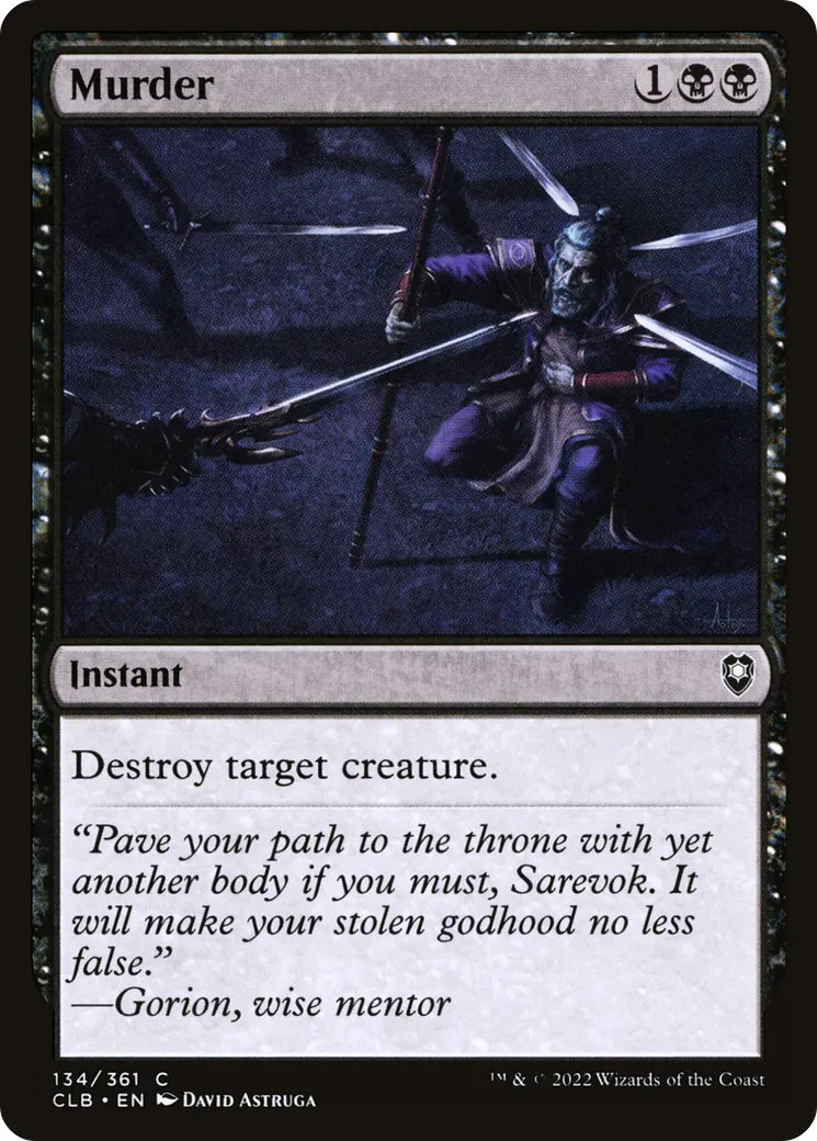 Murder — Commander Legends: Battle for Baldur's Gate — Magic: The Gathering