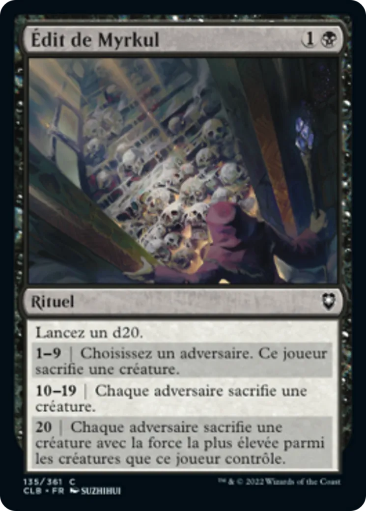 Édit de Myrkul — Commander Legends: Battle for Baldur's Gate — Magic: The Gathering