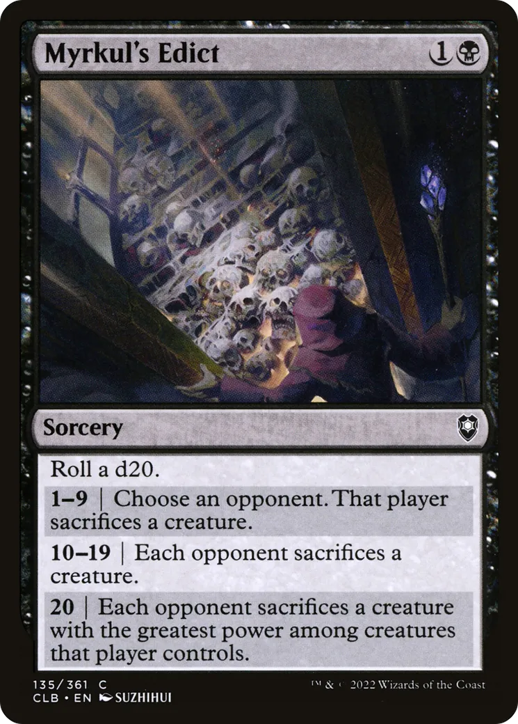 Myrkul's Edict — Commander Legends: Battle for Baldur's Gate — Magic: The Gathering