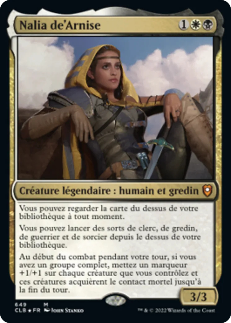 Nalia de'Arnise — Commander Legends: Battle for Baldur's Gate — Magic: The Gathering