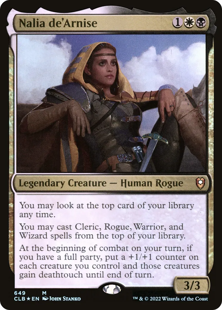 Nalia de'Arnise — Commander Legends: Battle for Baldur's Gate — Magic: The Gathering