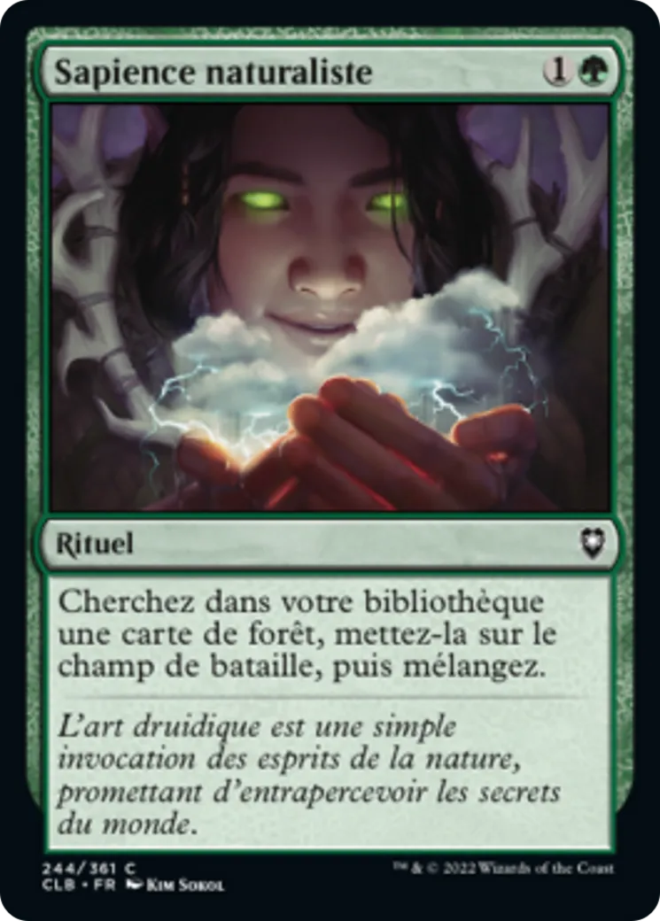 Sapience naturaliste — Commander Legends: Battle for Baldur's Gate — Magic: The Gathering