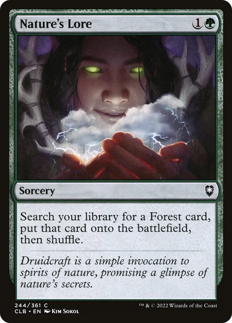 Nature's Lore — Commander Legends: Battle for Baldur's Gate — Magic: The Gathering