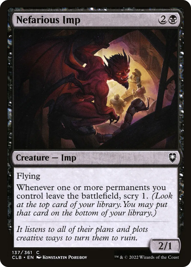 Nefarious Imp — Commander Legends: Battle for Baldur's Gate — Magic: The Gathering