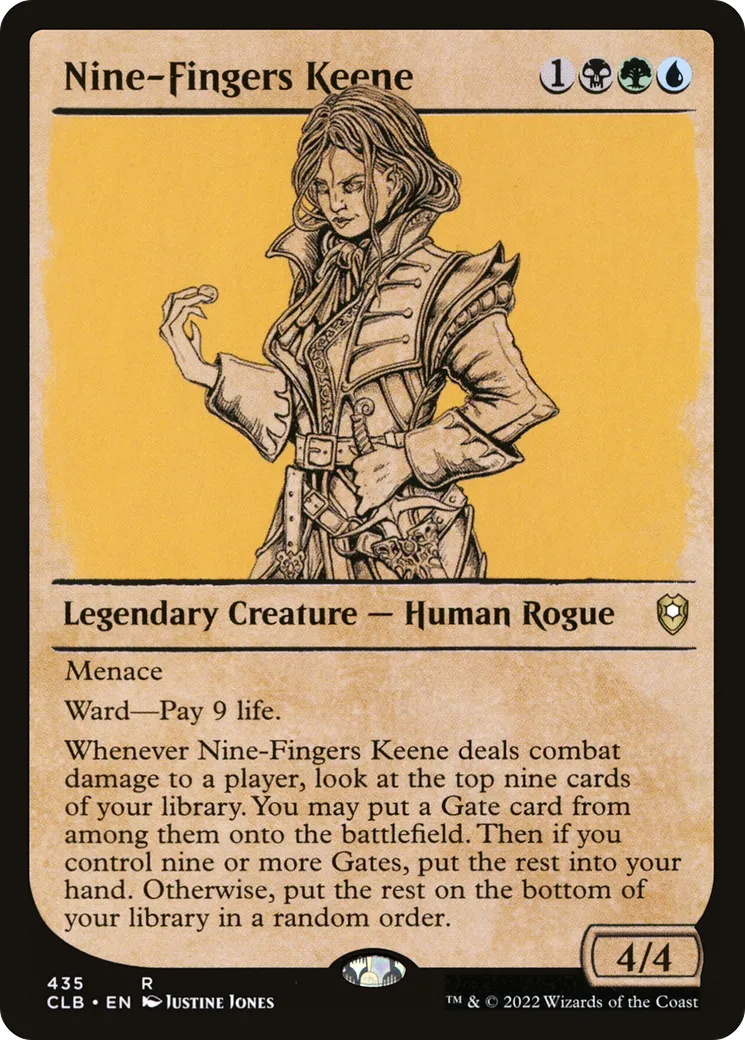 Keene aux Neuf-Doigts — Commander Legends: Battle for Baldur's Gate — Magic: The Gathering