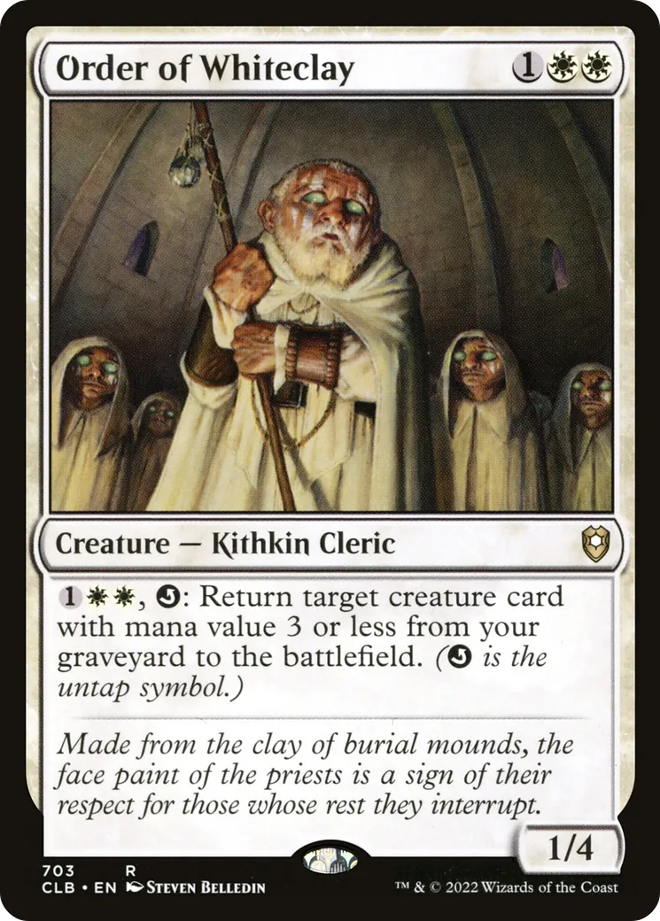 Ordre de Blanchargile — Commander Legends: Battle for Baldur's Gate — Magic: The Gathering