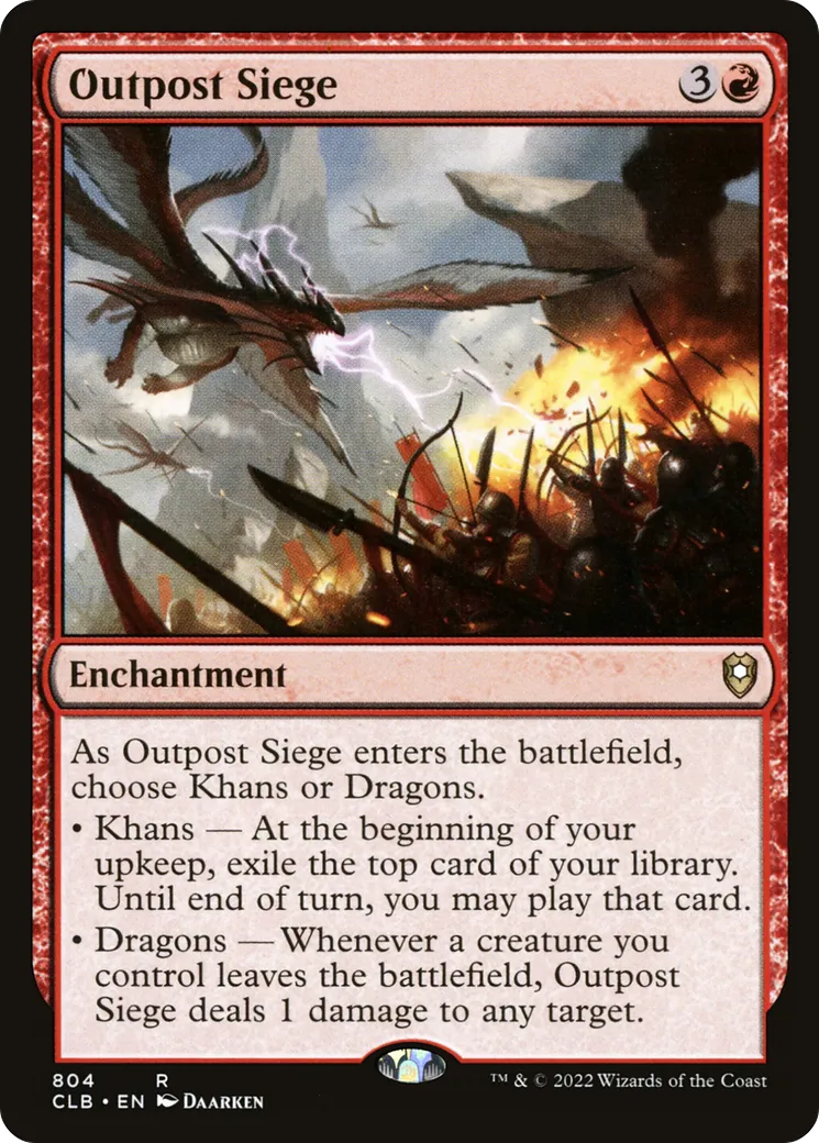 Siège de l'avant-poste — Commander Legends: Battle for Baldur's Gate — Magic: The Gathering