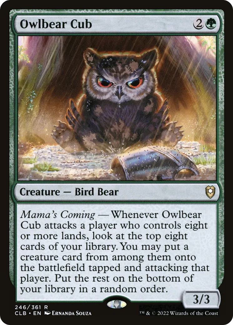 Owlbear Cub — Commander Legends: Battle for Baldur's Gate — Magic: The Gathering