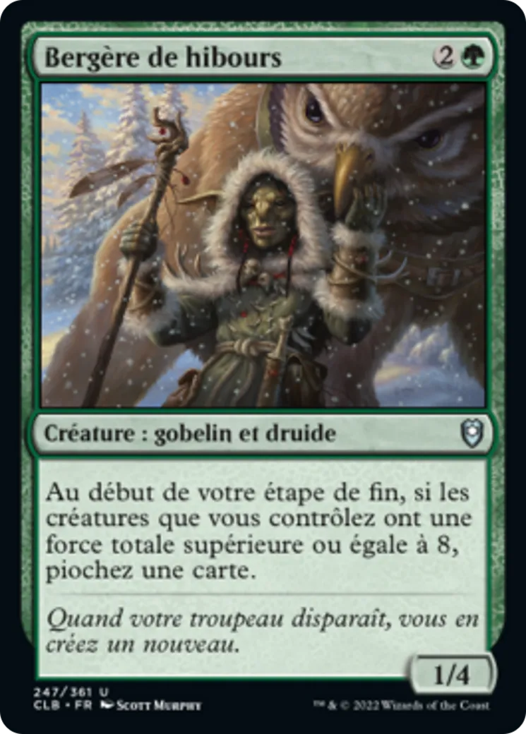 Bergère de hibours — Commander Legends: Battle for Baldur's Gate — Magic: The Gathering