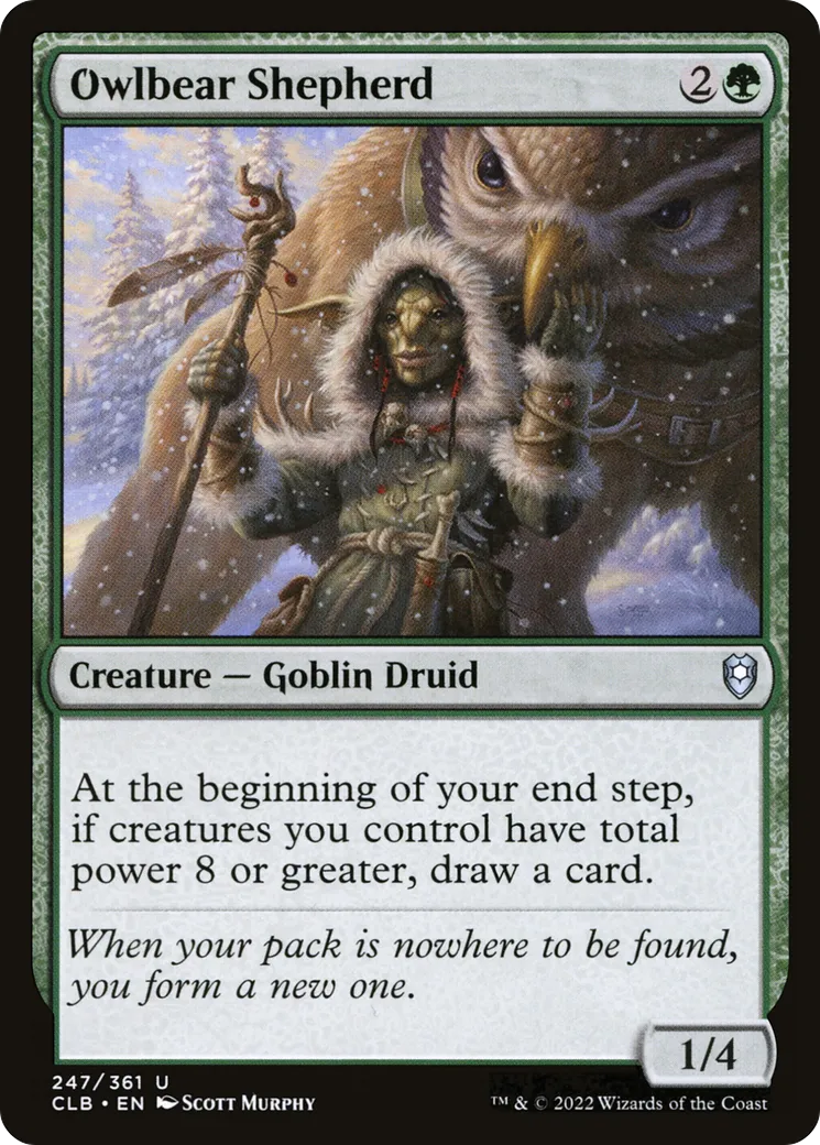 Bergère de hibours — Commander Legends: Battle for Baldur's Gate — Magic: The Gathering