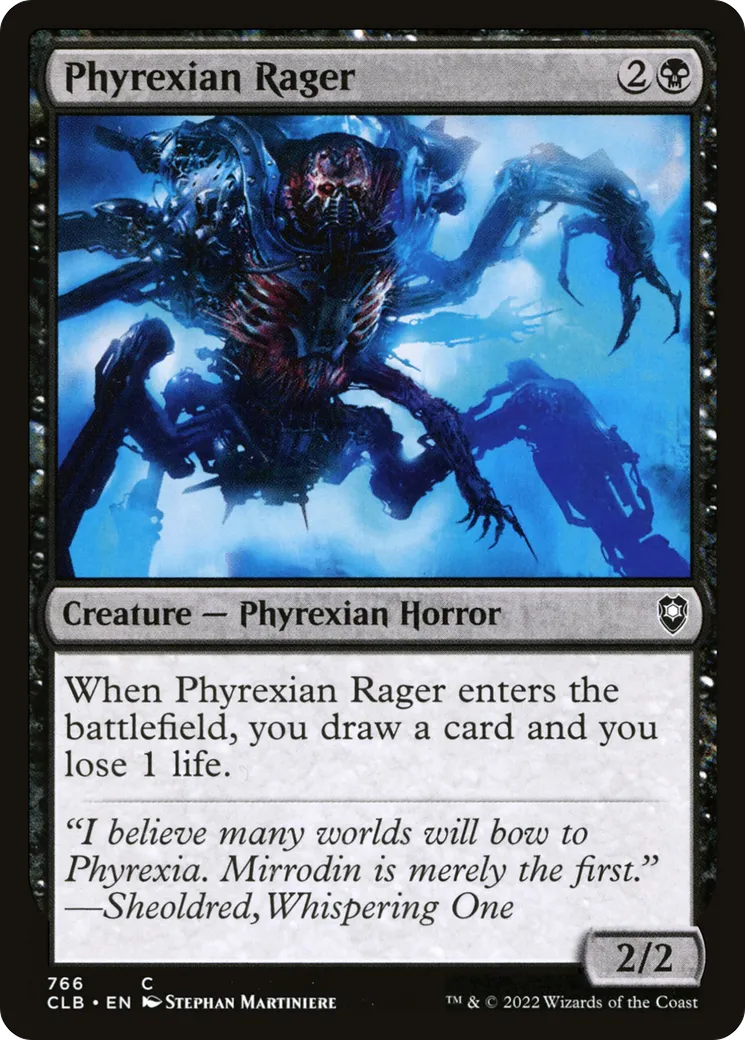 Phyrexian Rager — Commander Legends: Battle for Baldur's Gate — Magic: The Gathering