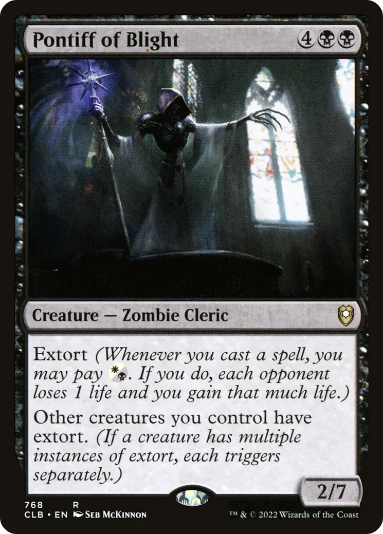 Pontiff of Blight — Commander Legends: Battle for Baldur's Gate — Magic: The Gathering