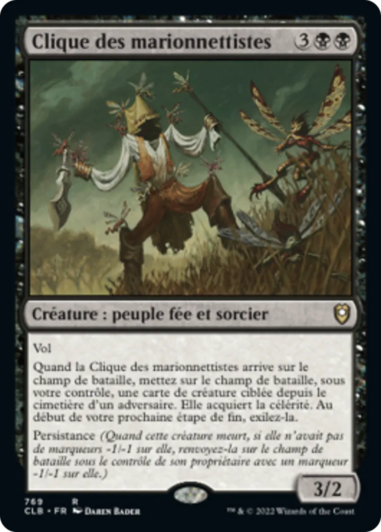 Clique des marionnettistes — Commander Legends: Battle for Baldur's Gate — Magic: The Gathering
