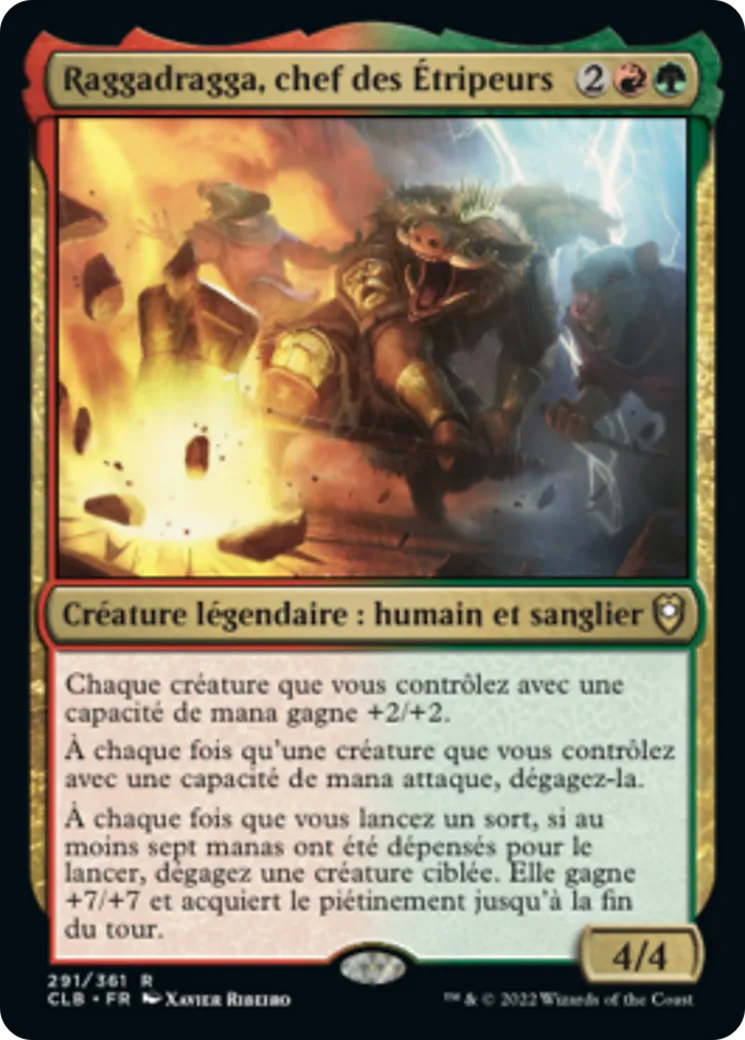 Raggadragga, chef des Étripeurs — Commander Legends: Battle for Baldur's Gate — Magic: The Gathering