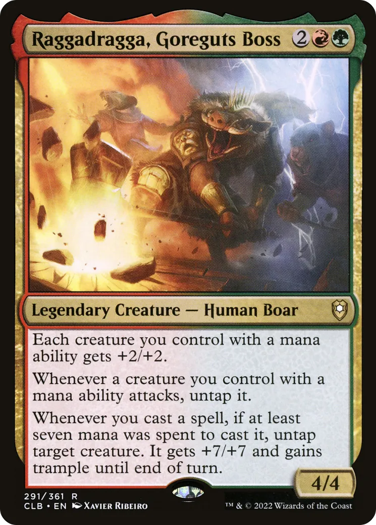 Raggadragga, Goreguts Boss — Commander Legends: Battle for Baldur's Gate — Magic: The Gathering