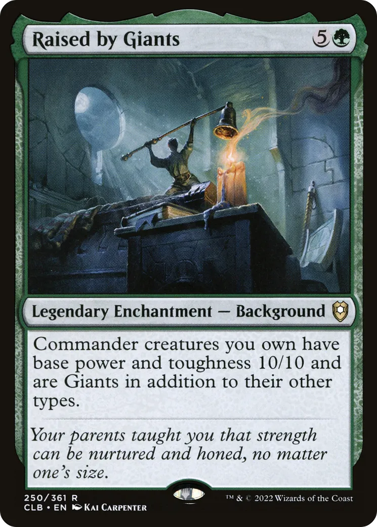 Élevé par les géants — Commander Legends: Battle for Baldur's Gate — Magic: The Gathering