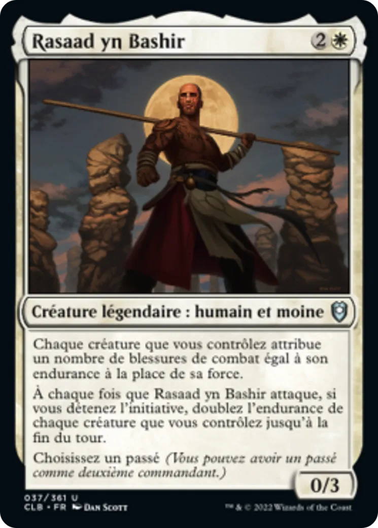 Rasaad yn Bashir — Commander Legends: Battle for Baldur's Gate — Magic: The Gathering