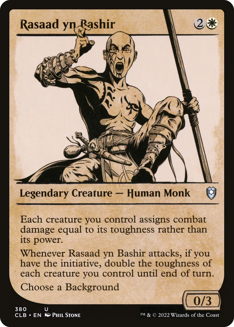 Rasaad yn Bashir from Commander Legends: Battle for Baldur's Gate - Magic: The Gathering