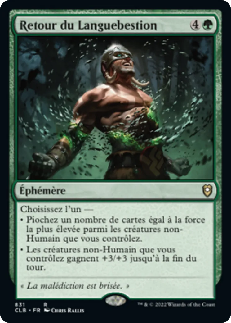 Retour du Languebestion — Commander Legends: Battle for Baldur's Gate — Magic: The Gathering
