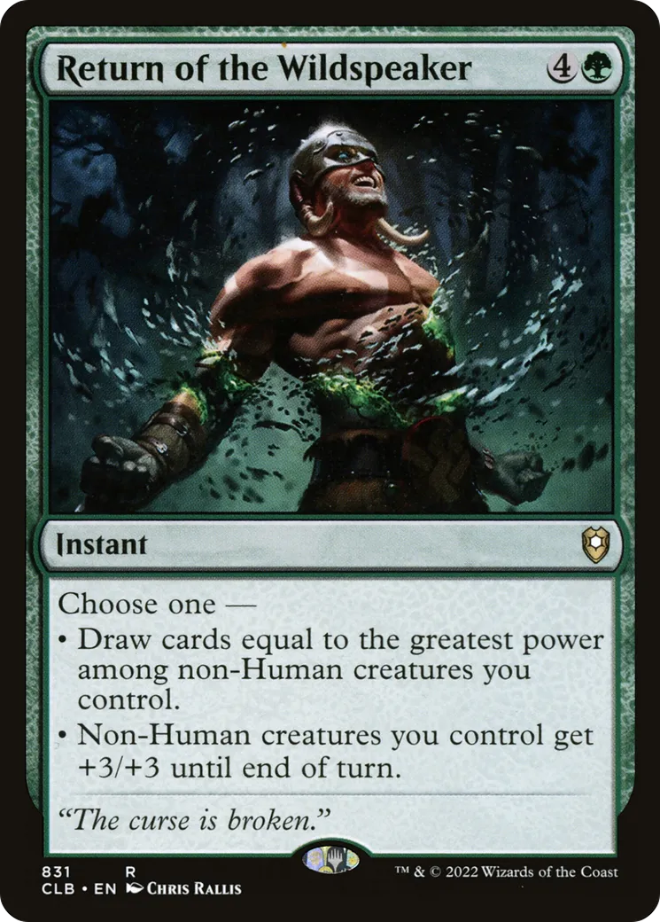 Return of the Wildspeaker — Commander Legends: Battle for Baldur's Gate — Magic: The Gathering