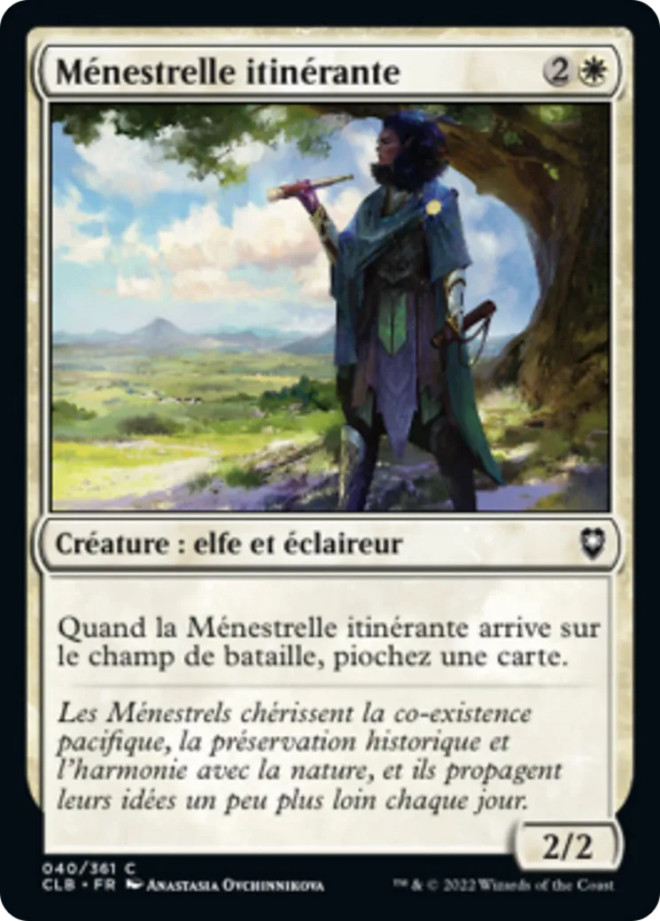 Ménestrelle itinérante — Commander Legends: Battle for Baldur's Gate — Magic: The Gathering