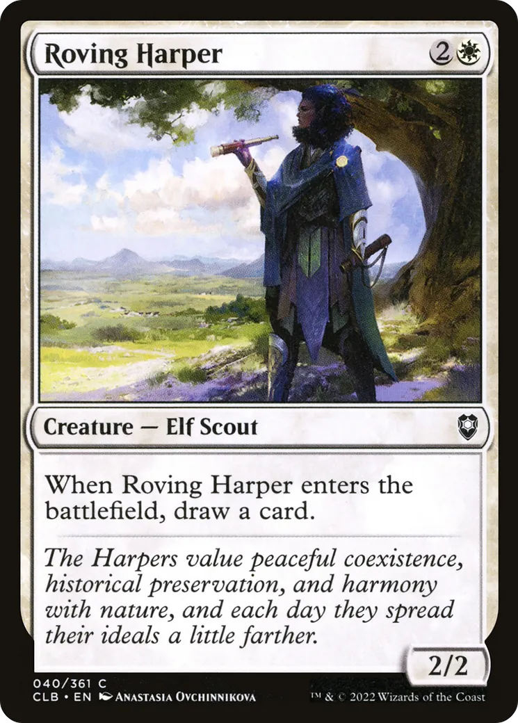Ménestrelle itinérante — Commander Legends: Battle for Baldur's Gate — Magic: The Gathering