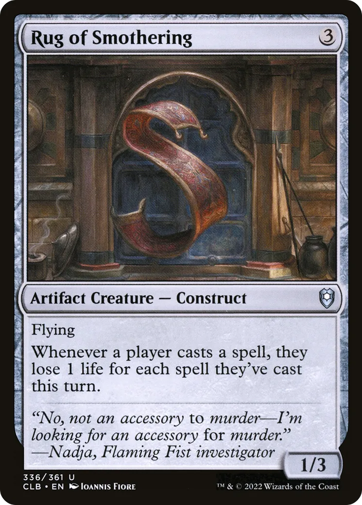 Rug of Smothering — Commander Legends: Battle for Baldur's Gate — Magic: The Gathering