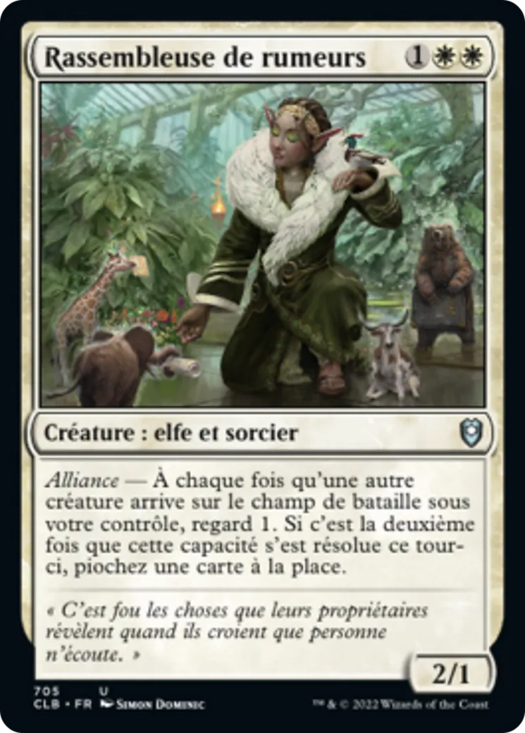 Rassembleuse de rumeurs — Commander Legends: Battle for Baldur's Gate — Magic: The Gathering