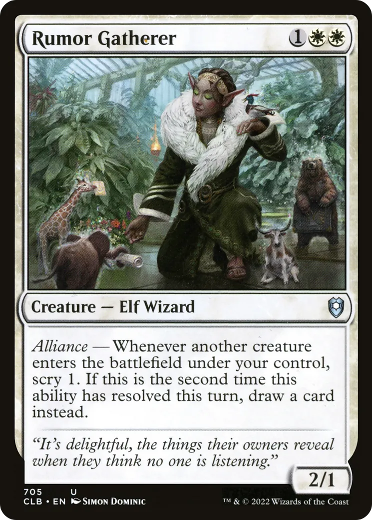 Rumor Gatherer from Commander Legends: Battle for Baldur's Gate - Magic: The Gathering