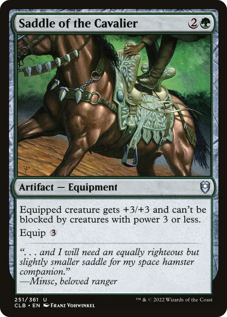 Saddle of the Cavalier — Commander Legends: Battle for Baldur's Gate — Magic: The Gathering