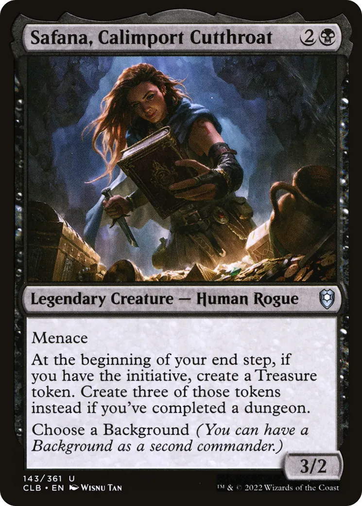 Safana, Calimport Cutthroat — Commander Legends: Battle for Baldur's Gate — Magic: The Gathering