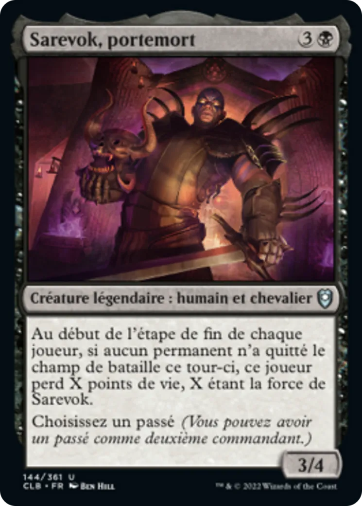 Sarevok, portemort — Commander Legends: Battle for Baldur's Gate — Magic: The Gathering