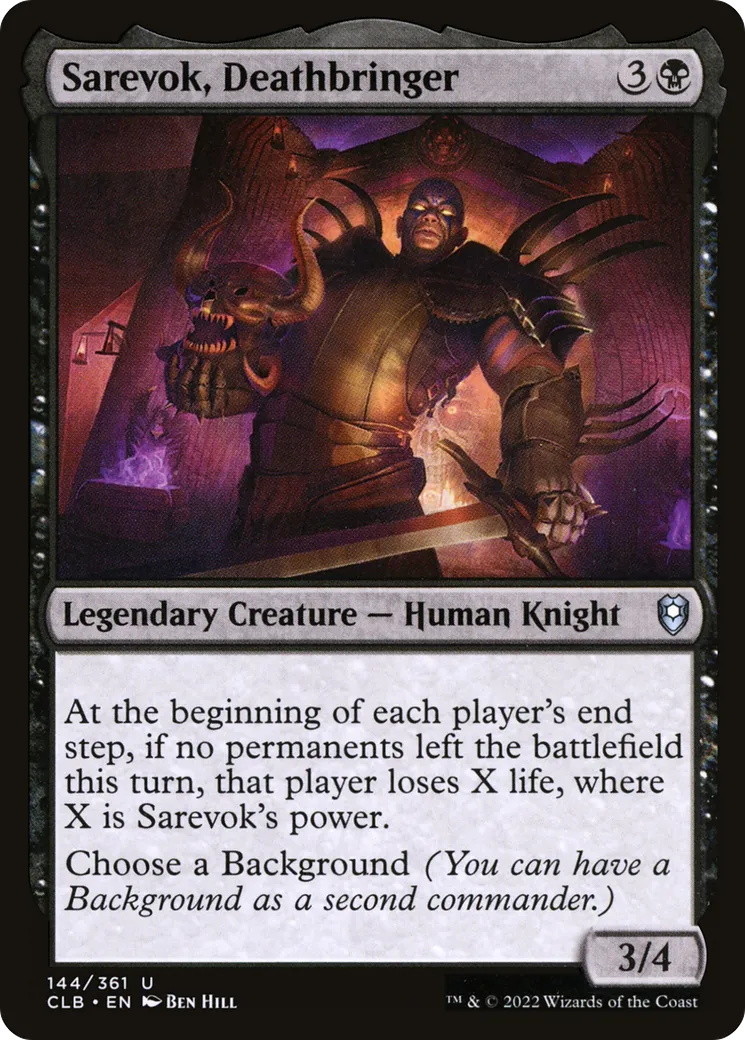 Sarevok, Deathbringer from Commander Legends: Battle for Baldur's Gate - Magic: The Gathering