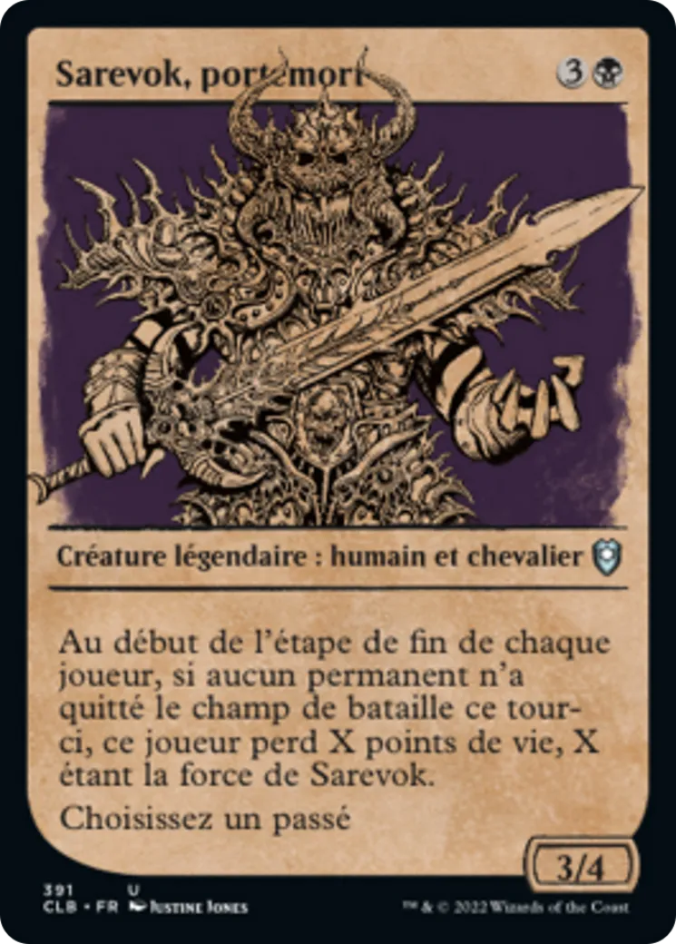 Sarevok, portemort — Commander Legends: Battle for Baldur's Gate — Magic: The Gathering