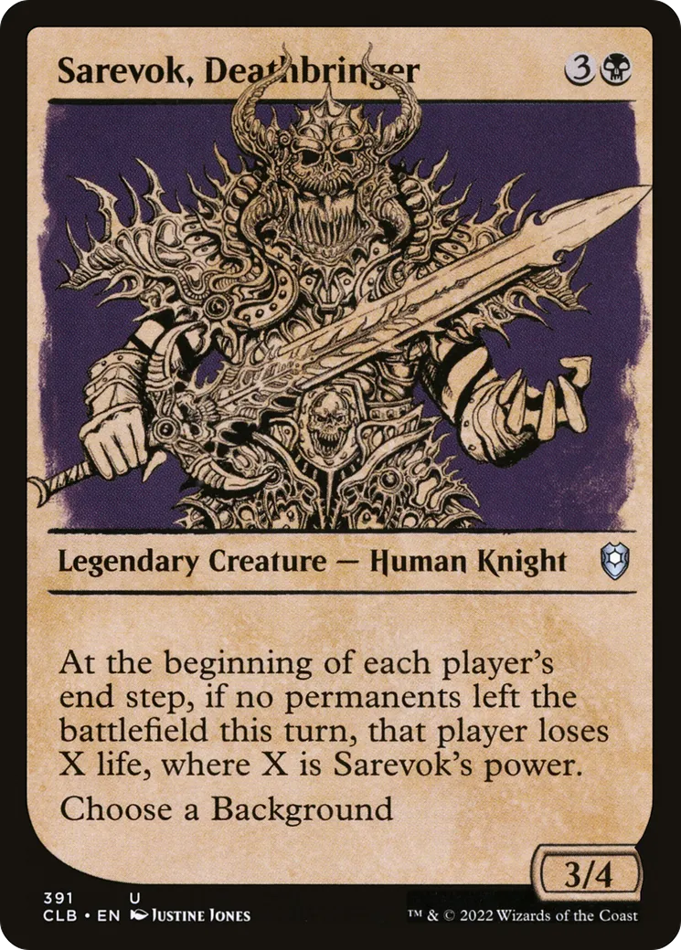 Sarevok, portemort — Commander Legends: Battle for Baldur's Gate — Magic: The Gathering