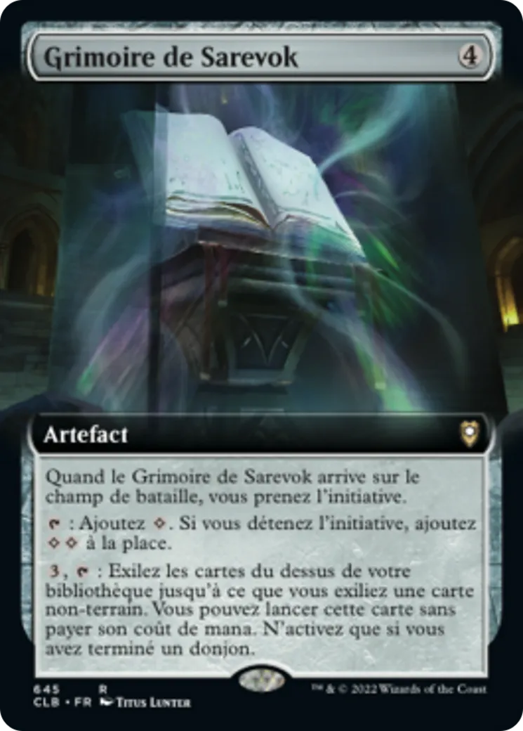 Grimoire de Sarevok — Commander Legends: Battle for Baldur's Gate — Magic: The Gathering