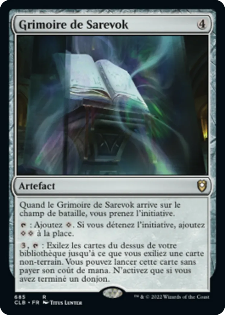 Grimoire de Sarevok — Commander Legends: Battle for Baldur's Gate — Magic: The Gathering